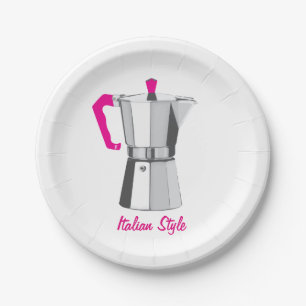 Italiener Moka Pappteller