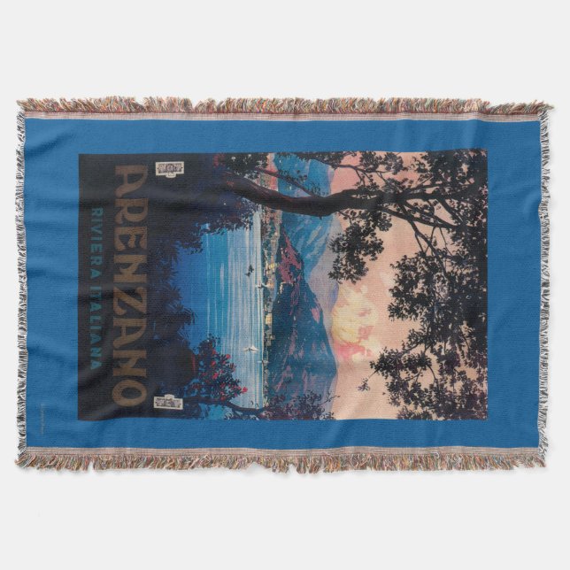 Italiener-Riviera-Reise-Plakat Decke (Vorderseite)