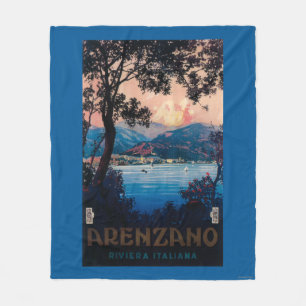 Italiener-Riviera-Reise-Plakat Fleecedecke