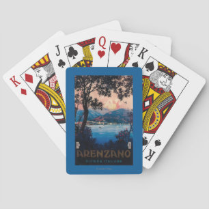 Italiener-Riviera-Reise-Plakat Spielkarten