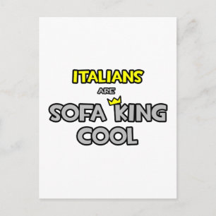 Italiener sind Sofa King Cool Postkarte