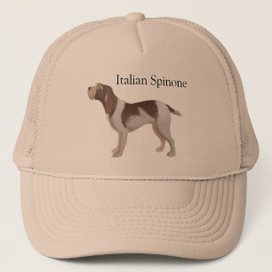 Italiener Spinone brauner roan Hut Truckerkappe