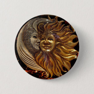 Italiener Sun u. Mond Carnaval Masken Button