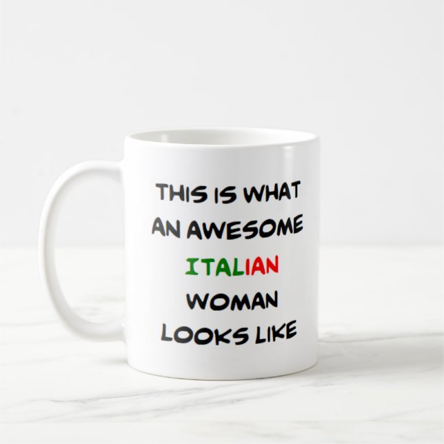 Italienerin, phantastisch kaffeetasse (Links)