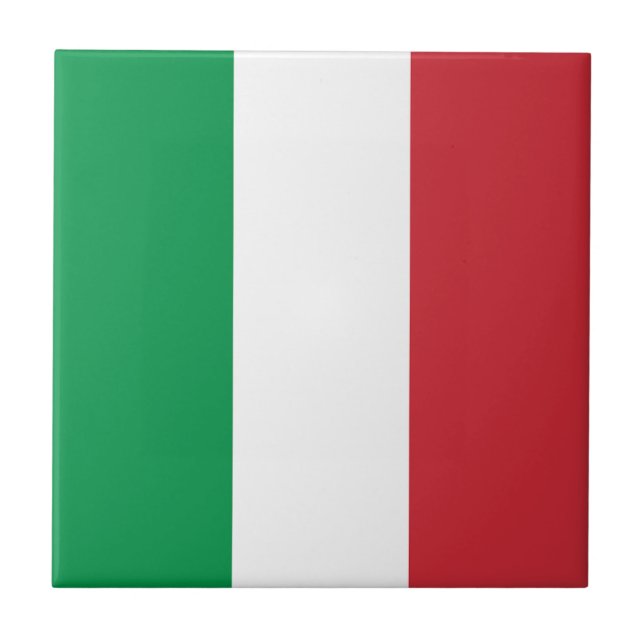 Italienflagge Fliese (Vorderseite)