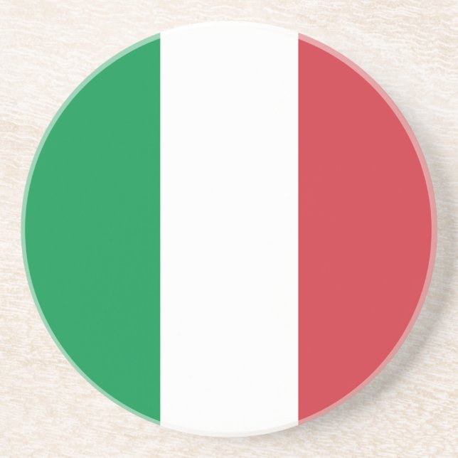 Italienflagge Getränkeuntersetzer (Vorne)