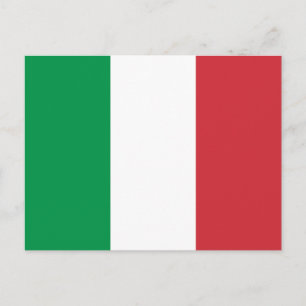 Italienflagge Postkarte