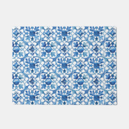Italienisch-Amalfi-blaue Fliesen Fußmatte
