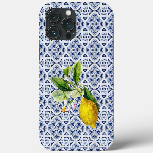 Italienisch Amalfi blaue Fliesen iPhone / iPad Geh Case-Mate iPhone Hülle (Rückseite)