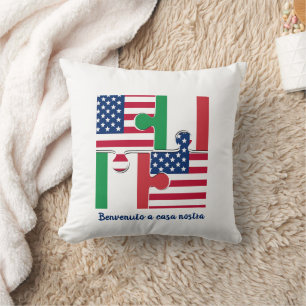 Italienisch American WELCOME Kissen