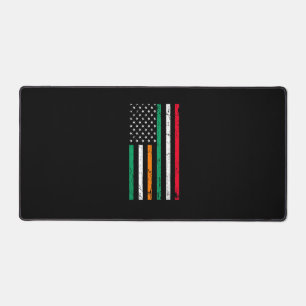 Italienisch-amerikanische Flagge Irland Italien ST Schreibtischunterlage