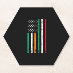 Italienisch-amerikanische Flagge Irland Italien ST Untersetzer