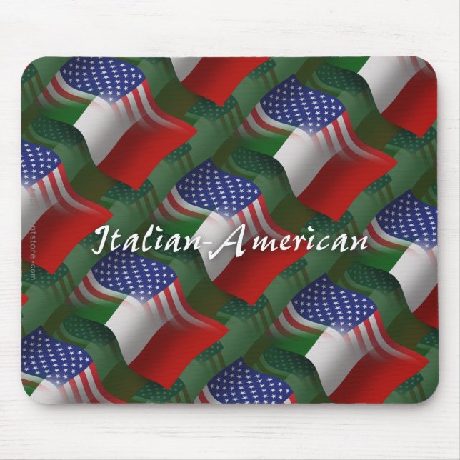 Italienisch-Amerikanische wellenartig bewegende Mousepad (Vorne)