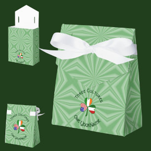 Italienisch-amerikanisches Kleeblatt Personalisier Geschenkschachtel