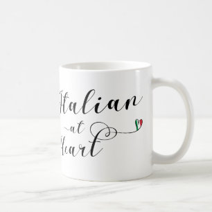 Italienisch At Heart Tasse, Italien Kaffeetasse