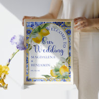 Italienisch Blue Tiles Lemons Mediterranean Weddin