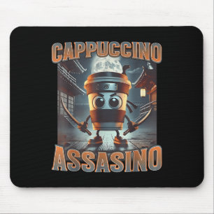 Italienisch Brainrot Cappuccino Inn Mousepad