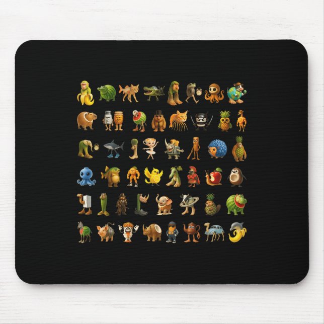 Italienisch Brainrot Gen z Meme Funny Brain Rot Ki Mousepad (Vorne)