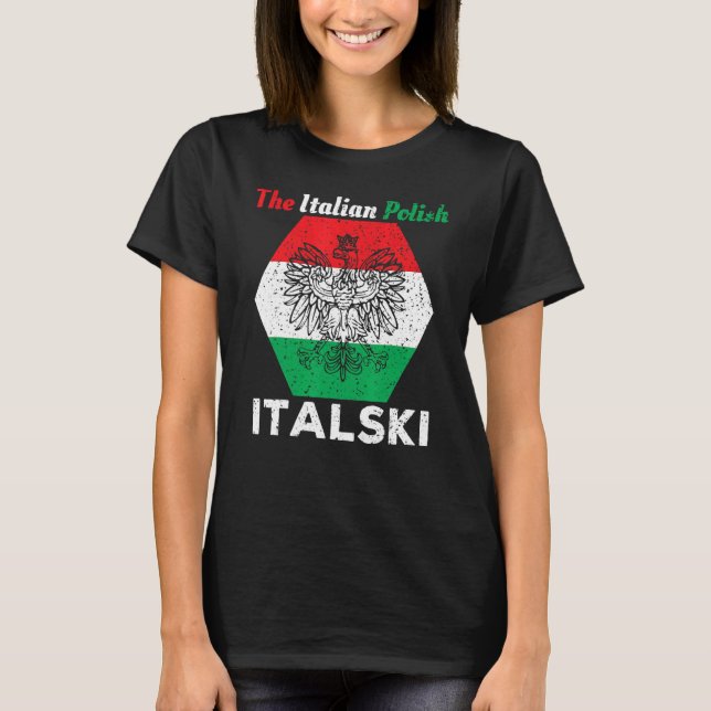 Italienisch der polnische Hybrid T-Shirt (Vorderseite)
