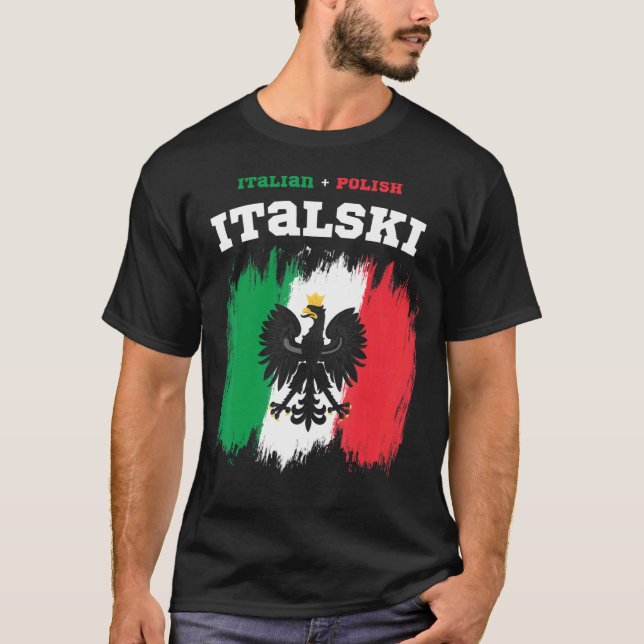 Italienisch der polnische Hybrid T-Shirt (Vorderseite)