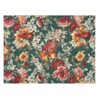 Italienisch Exquisite, delikate Blume mit Grün Tischdecke