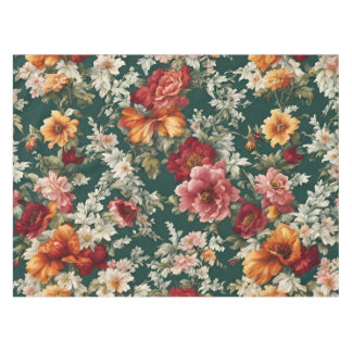 Italienisch Exquisite, delikate Blume mit Grün Tischdecke