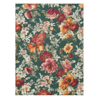 Italienisch Exquisite, delikate Blume mit Grün Tischdecke