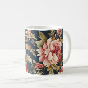 Italienisch Exquisite Schönes Blumenmuster Kaffeetasse