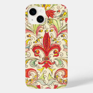 Italienisch Florentine Lilie Pattern Case-Mate iPhone 14 Hülle