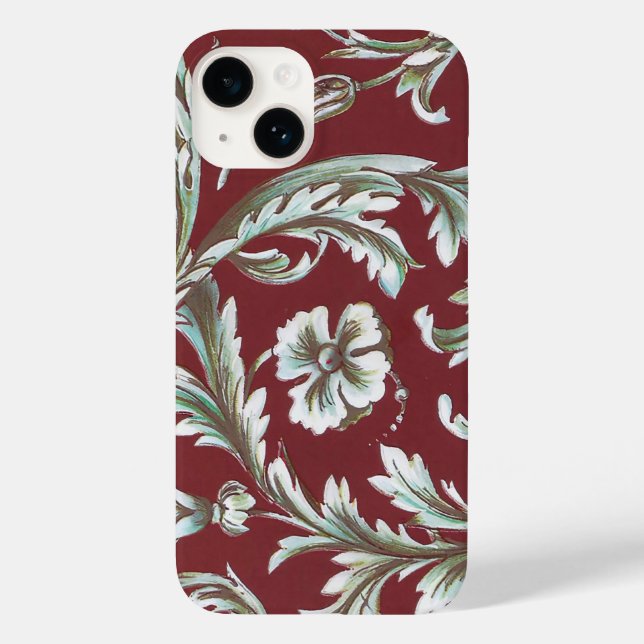 Italienisch Florentiner Schnörkel Muster Case-Mate iPhone 14 Hülle (Rückseite)