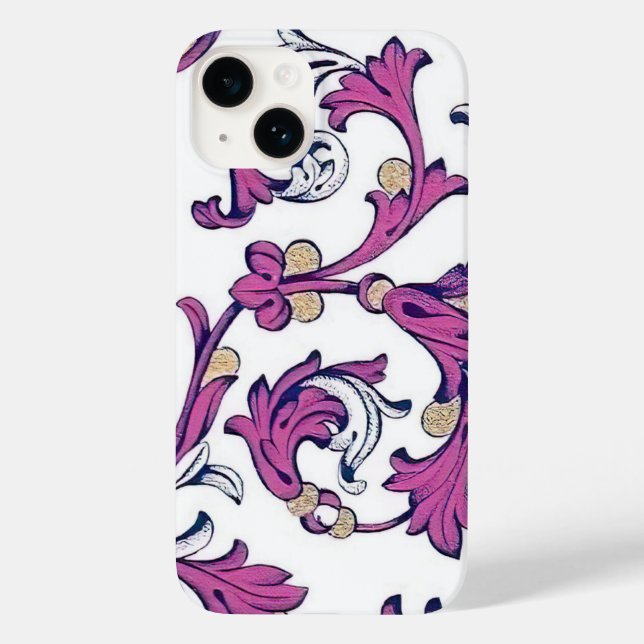 Italienisch Florentiner Schnörkel Muster Case-Mate iPhone 14 Hülle (Rückseite)