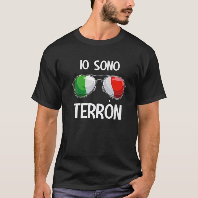 Italienisch Funny Italy Slang Italia Pun Io Sono T T-Shirt (Vorderseite)