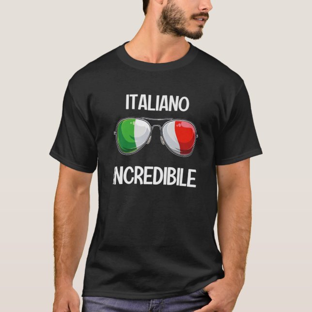 Italienisch Funny Italy Slang Italia Pun Italiano  T-Shirt (Vorderseite)