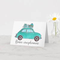 Italienisch Geburtstag Retro Fiat 500