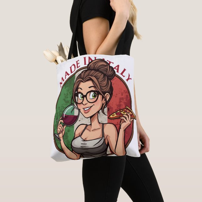 Italienisch gestaltete Tragetasche Tasche (Von Nahem)