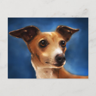 Italienisch Greyhound Dog Art - Magnifico Postkarte