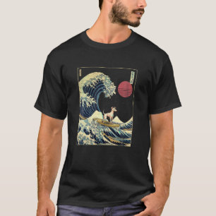 Italienisch Greyhound Japanisch Kanagawa Wave Funn T-Shirt