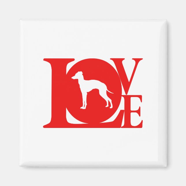 Italienisch Greyhound Magnet (Vorne)