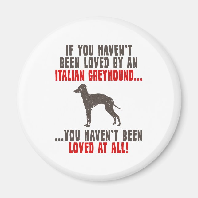 Italienisch Greyhound Magnet (Vorne)