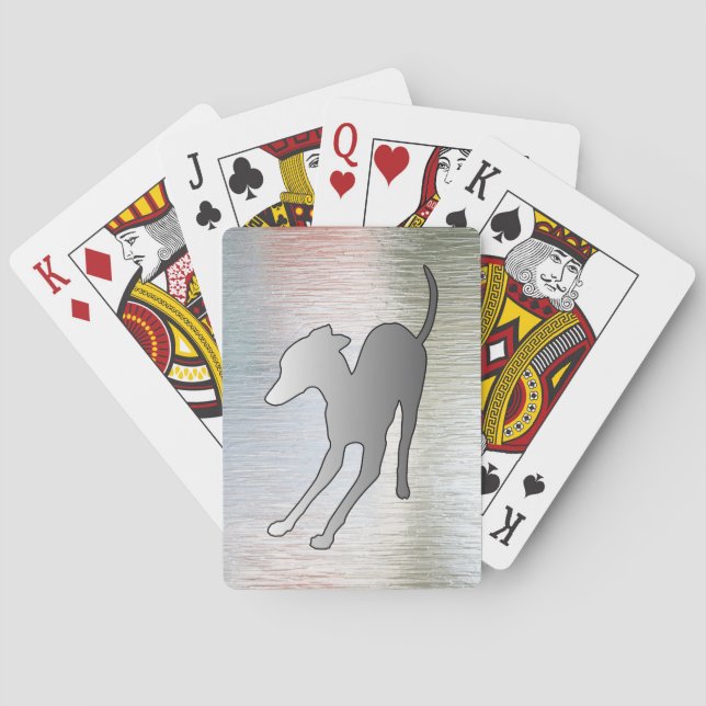 Italienisch Greyhound Spielkarten (Rückseite)