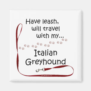 Italienisch Greyhound Travel Leash - Magnet