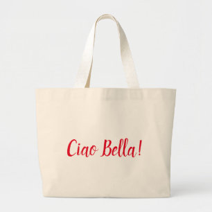 Italienisch Hallo Beautiful Jumbo Tote Bag Jumbo Stoffbeutel