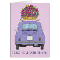 Italienisch Happy Mother’s Day Fiat 500
