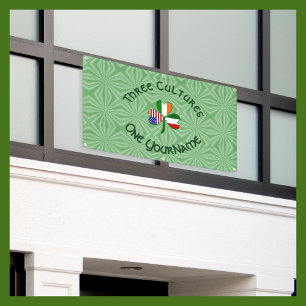 Italienisch Irisch Amerikanisches Kleeblatt Person Banner