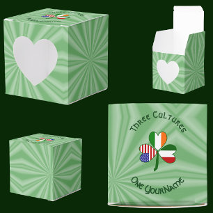 Italienisch Irisch Amerikanisches Kleeblatt Person Geschenkschachtel