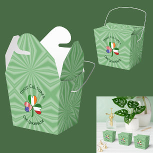 Italienisch Irisch Amerikanisches Kleeblatt Person Geschenkschachtel