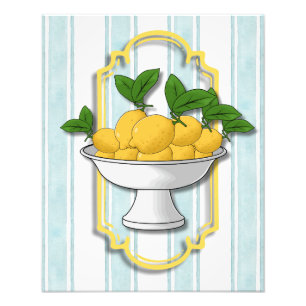 Italienisch Lemon Bowl Kitchen Print   Küste Fotodruck