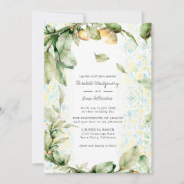 Italienisch Lemon Grove | Boho Botanical Wedding Einladung