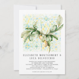 Italienisch Lemon Grove | Boho Botanical Wedding Einladung