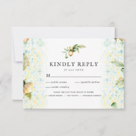 Italienisch Lemon Grove | Boho Wedding RSVP w/Meal